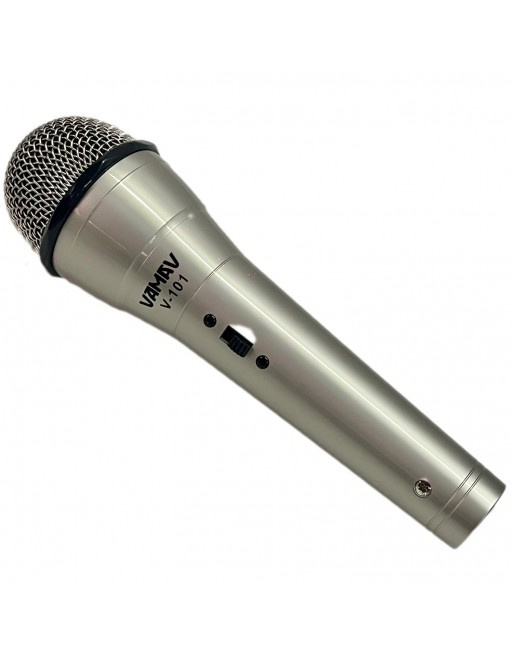 Vamav Micrófono Dinámico V-101, Alámbrico, Gris