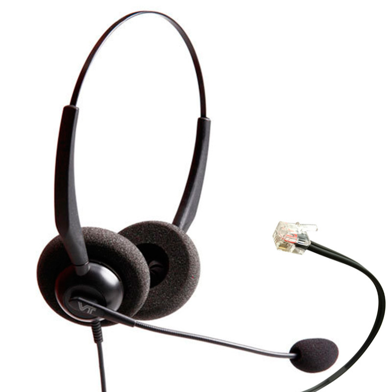 VBeT Monoaural VT1000-OMNIRJ9-01, Alámbrico, RJ9, Negro