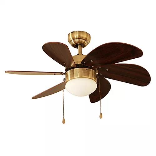 Veker Ventilador de Techo 7663, 3 Velocidades, 30", Café