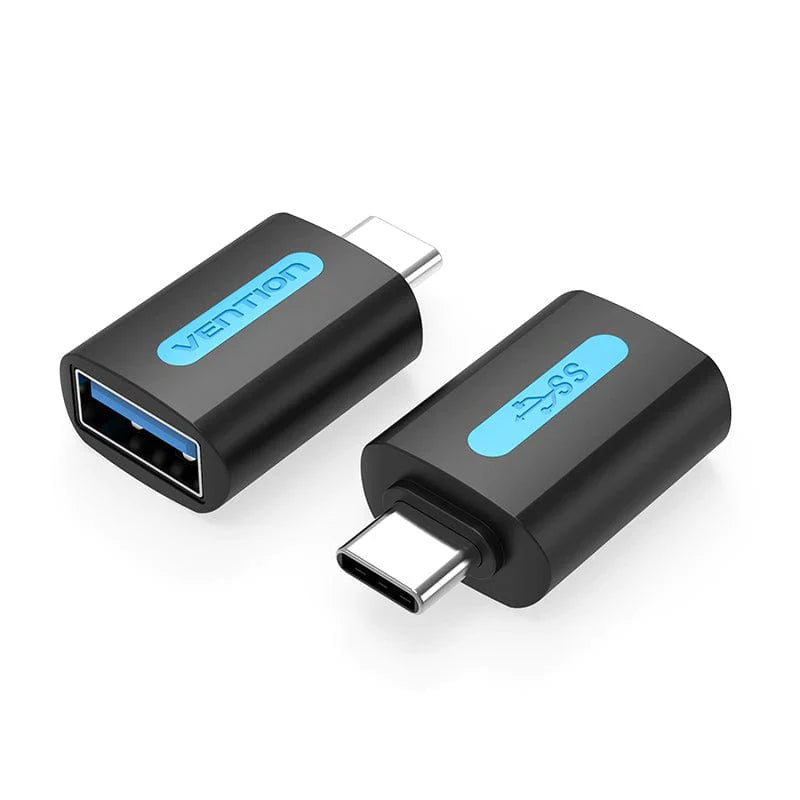 Vention Adaptador USB-C Macho - OTG Hembra, Negro