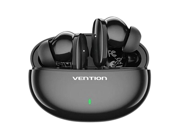 Vention Audífonos Intrauriculares con Micrófono HiFun, Inalámbrico, Bluetooth, Negro