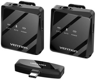 Vention Micrófono Lavalier NCBB0, Inalámbrico
