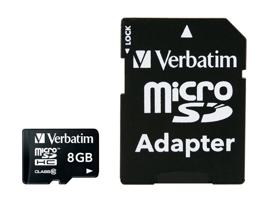 Memoria Flash Verbatim, 8GB MicroSDHC Clase 10, con Adaptador