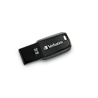Memoria USB Verbatim Ergo, 32GB, USB-A 3.0, Negro