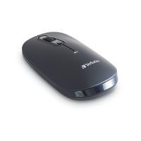 Mouse Verbatim Óptico 70750, Inalámbrico, USB-C, Negro