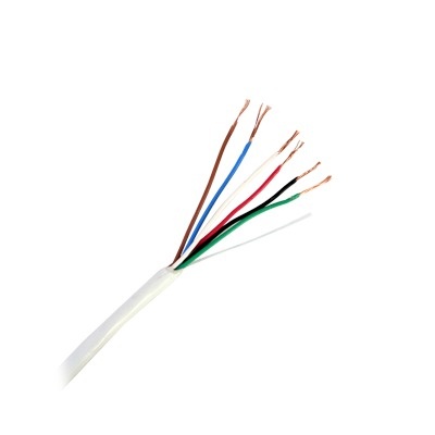 Viakon Bobina de Cable CMR 22, 6 Conductores, 305 Metros, Blanco