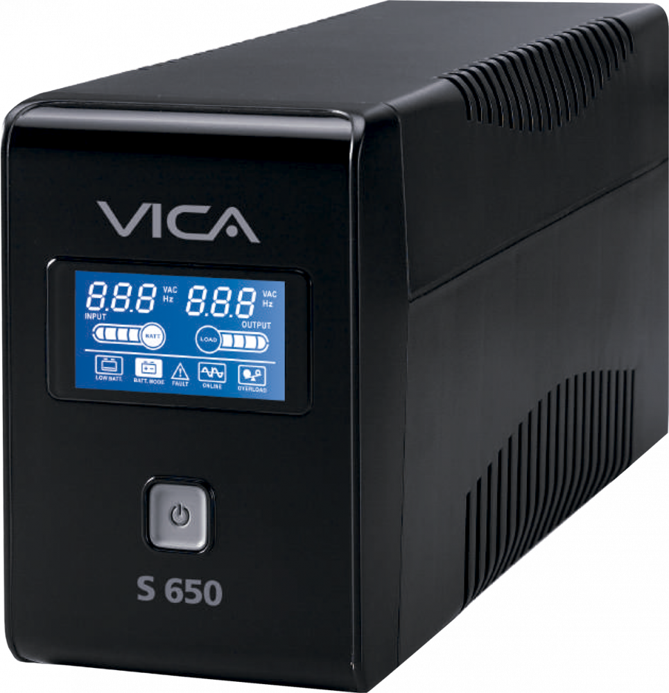 No Break Vica S650, 360W, 650VA, Entrada 81V - 147V, Salida 108V - 132V, 6 Salidas 