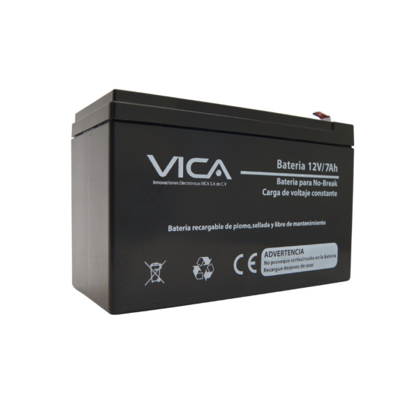 Vica Batería de Reemplazo para No Break VIC12V-7A, 12V, 7Ah