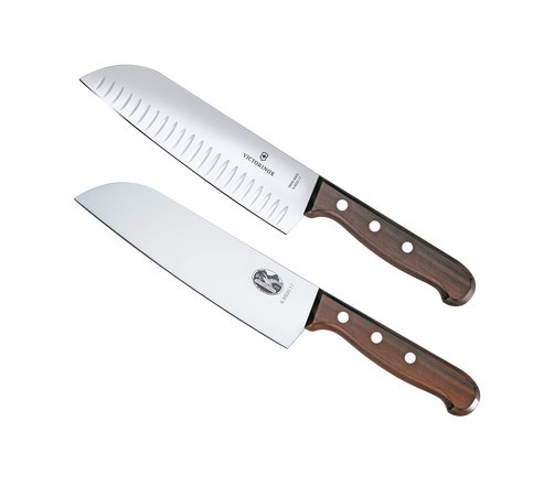 Victorinox Juego de Cuchillos Santoku Wood, 2 Piezas