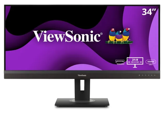 Monitor ViewSonic VG3456A LED 34", 3440x1440 Ultra Wide Quad HD, 100Hz, HDMI/DisplayPort, Bocinas Integradas, Negro