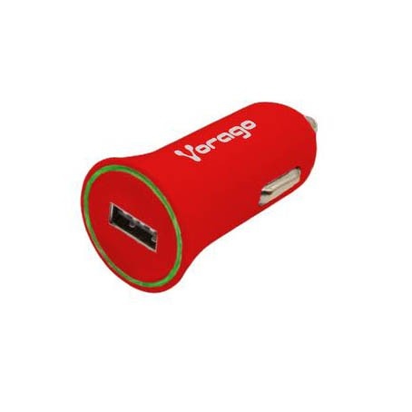 Vorago Cargador de Auto AU-101, 5V, 1x USB 2.0, Rojo
