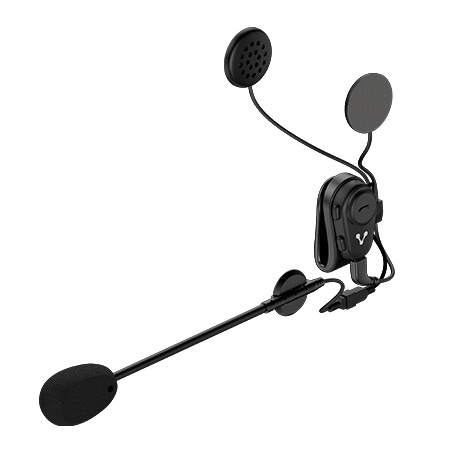 Vorago Audífono con Micrófono para Casco BTM-300, Bluetooth, Inalámbrico, Negro
