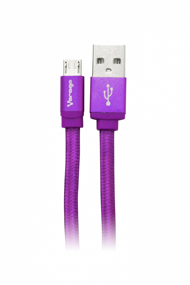 Vorago Cable USB 2.0 A Macho - Micro USB B Macho, 1 Metro, Morado