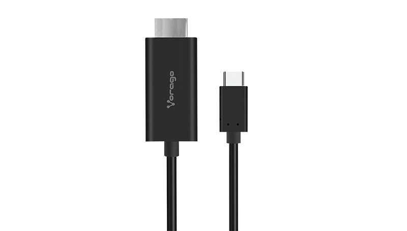 Vorago Cable HDMI Macho - USB-C Macho, 4K, 60Hz, 1.8 Metros, Negro