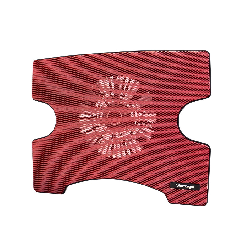 Vorago Base Enfriadora Cooler Pad 102 para Laptops hasta 15'', con 1 Ventilador, Rojo