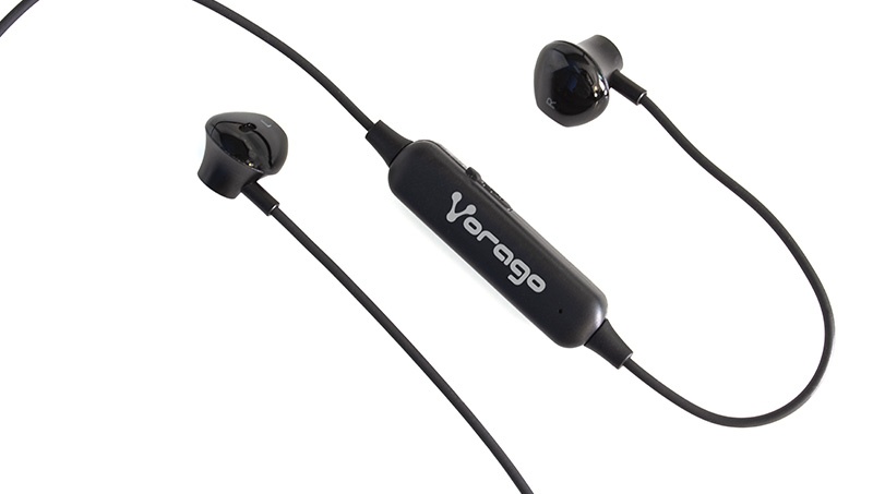 Vorago Audífonos Intrauriculares con Micrófono EPB-400, Inalámbrico, Bluetooth, USB, Negro