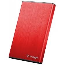 Vorago Gabinete de Disco Duro HDD-201, 2.5'', SATA, USB 3.0, Rojo ― ¡Compra más de $500 en productos de la marca y participa por una Laptop ALPHA PLUS!