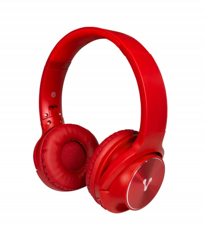 Vorago Audífonos HPB-200, Bluetooth, Inalámbrico, Rojo