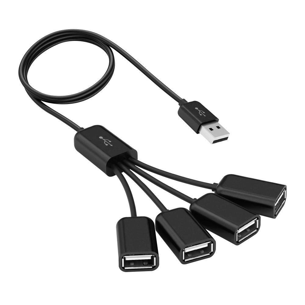Vorago HUB HU-101 USB 2.0, 4 Puertos, Negro