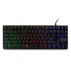 Teclado Gamer Vorago Start The Game RGB, Alámbrico, Negro (Español)