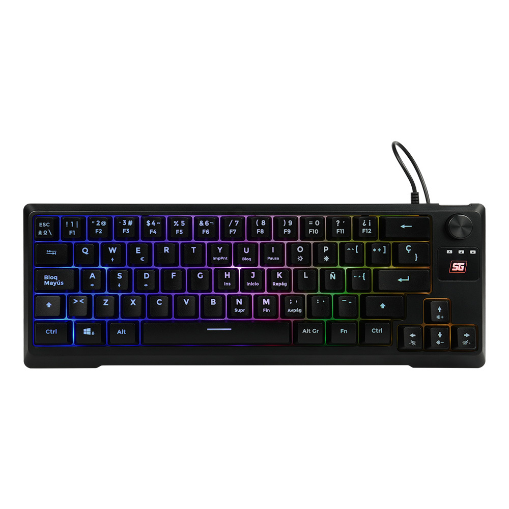 Teclado Gamer Vorago Start the Game KB-506 RGB, Alámbrico, Negro (Español)