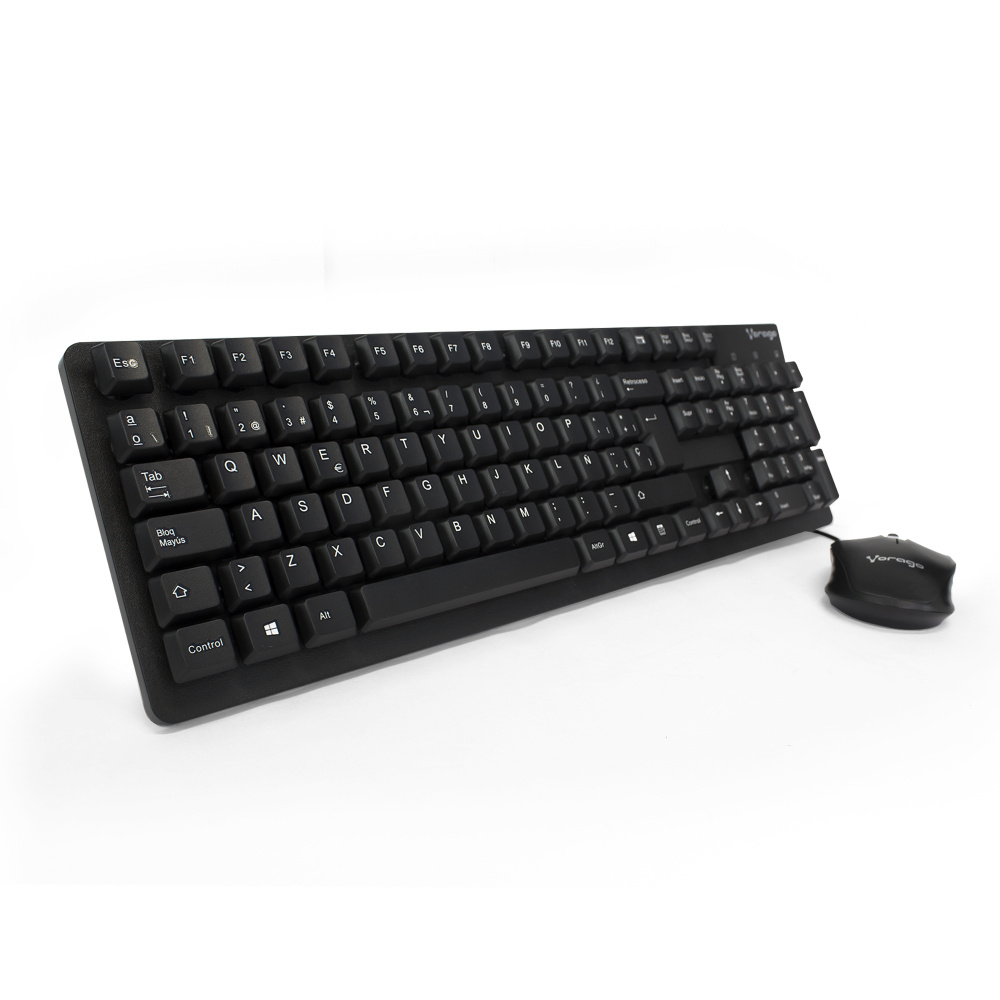 Kit de Teclado y Mouse Vorago KM-106, Alámbrico, USB, Negro (Español)