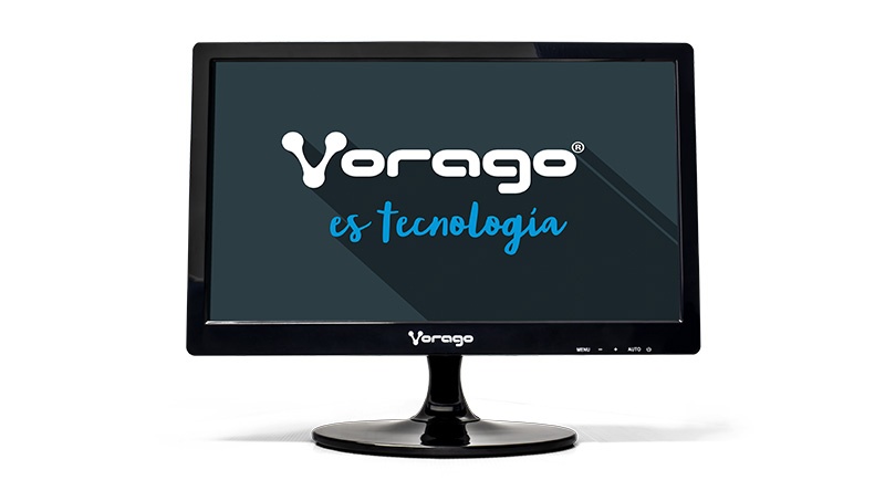 Monitor Vorago LED-W15-200 15.6'', Negro, sin Soporte VESA