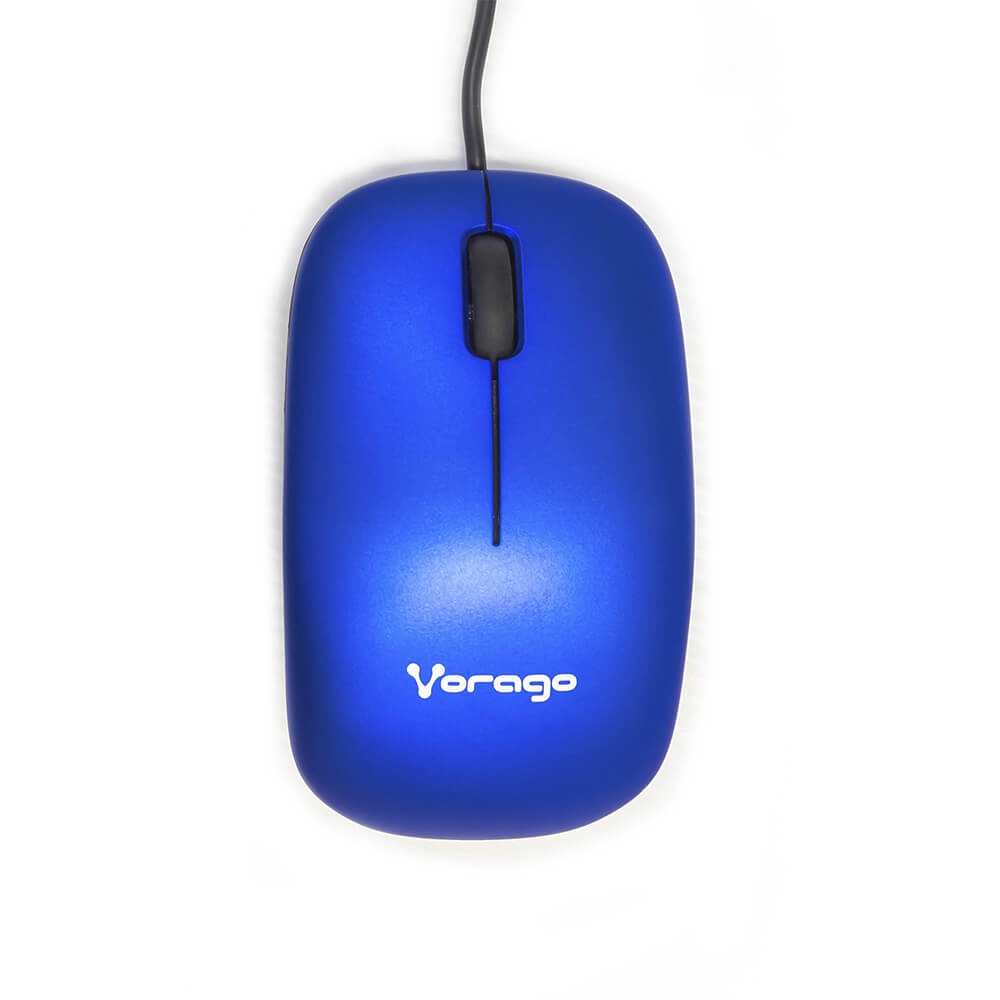 Mouse Vorago Óptico MO-206, Alámbrico, USB, 2400DPI, Azul