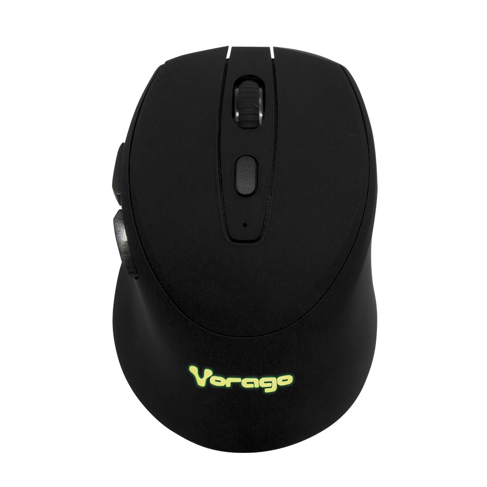 Mouse Ergonómico Vorago MO-306, Inalámbrico, Óptico, 2.400DPI, RF Inalámbrico, Negro