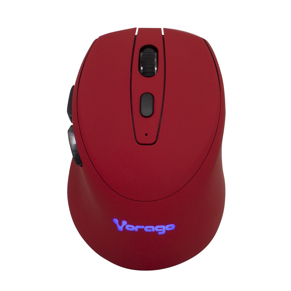 Mouse Vorago Óptico MO-306, Inalámbrico, USB, 2400DPI, Rojo