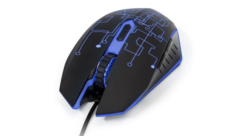 Mouse Gamer Ergonómico Vorago MO-501, Alámbrico, Óptico, 3.200DPI, USB-A, Negro