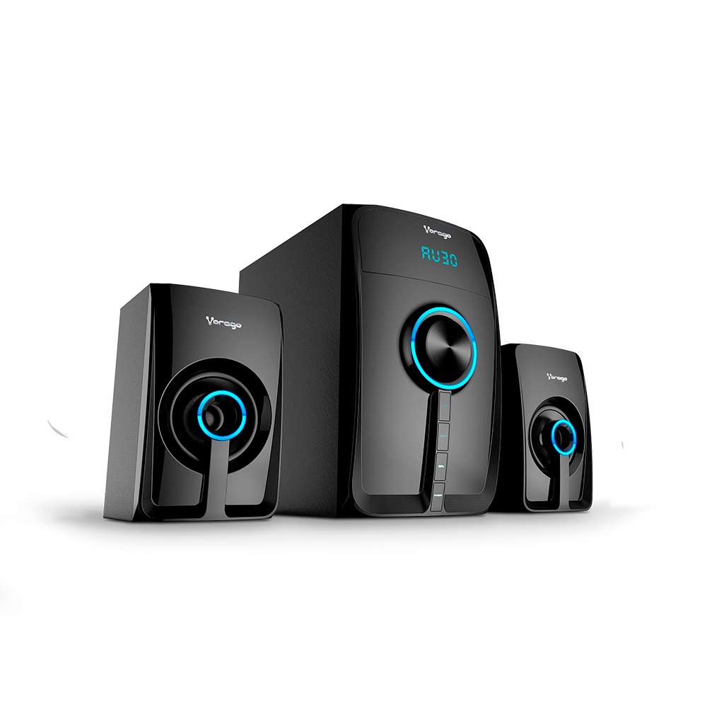 Vorago Bocina con Subwoofer SPB-300, Bluetooth, 2.1, 2x 10W, Negro