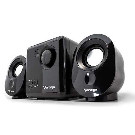 Vorago Bocinas para Computadora SPK-200, Alámbrico, 2.1, 7W, USB, Negro