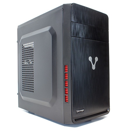Gabinete Vorago VOLT 3.0, Midi-Tower, Micro-ATX/Mini-ATX, USB 2.0, sin Fuente, Negro
