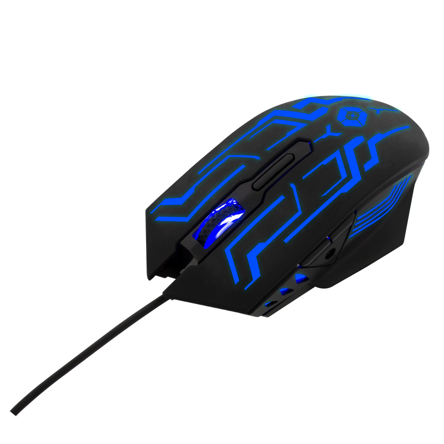 Mouse Gamer Ergonómico Vortred Legacy, Alámbrico, Óptico, 3.600DPI, USB-A, Negro