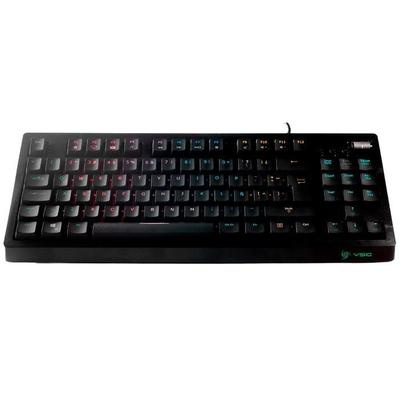 Teclado Gamer VSG Quasar RGB, Teclado Mecánico, Outemu Brown, Alámbrico, Negro (Español)