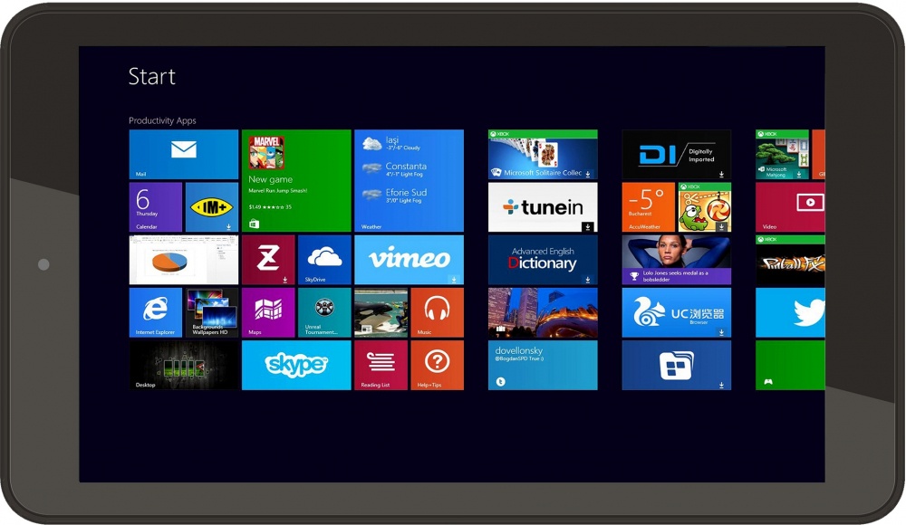 Tablet Vulcan Omega 8.9'', 16GB, 1024 x 600 Pixeles, Windows 8.1, Bluetooth 4.0, WLAN, Negro