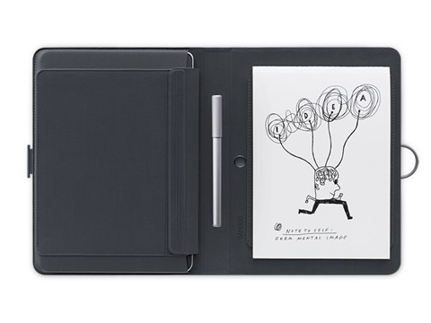 Wacom Bamboo Spark con Funda para iPad Air 2 o Tabletas 9.7'', Bluetooth, Gris