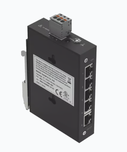 Switch Wago 8521111/000-001, 5 Puertos Gigabit Ethernet 10/100/1000, 920 Gbit/s, 2000 Entradas, Administrado