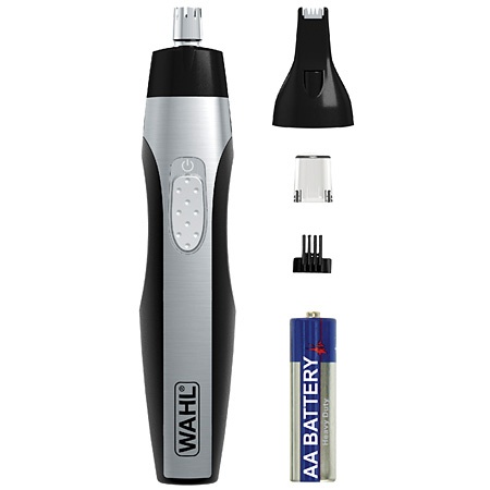 Wahl Detalladora de Vello para Oreja, Nariz y Ceja 5546-200, Negro/Plata