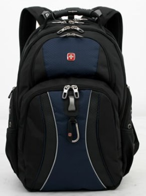 Wenger/SwissGear Mochila para Laptop/Tablet 17'', Negro/Azul