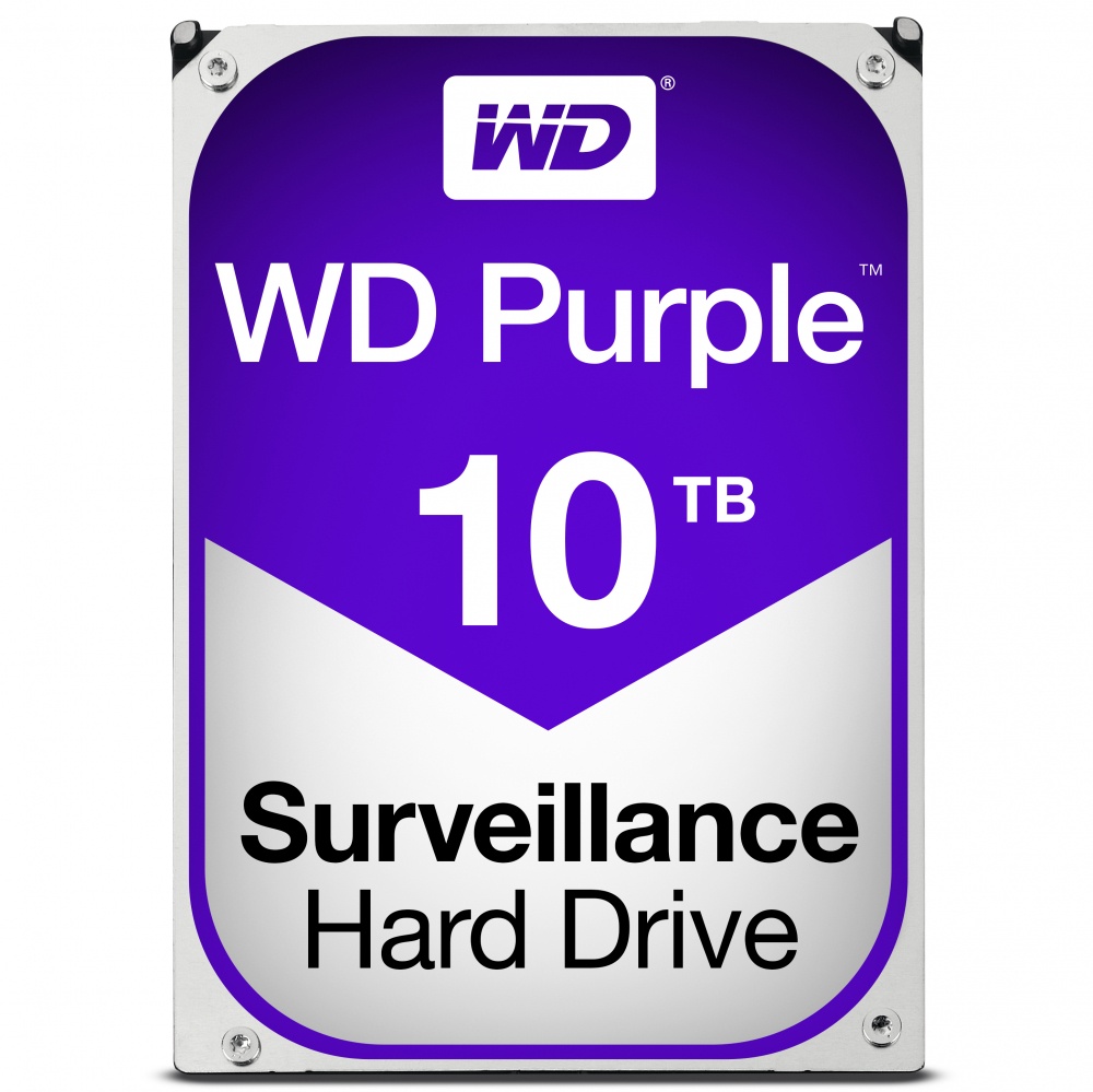 Disco Duro para Videovigilancia Western Digital WD Purple 3.5'', 10TB, SATA III, 6 Gbit/s, 256MB Cache