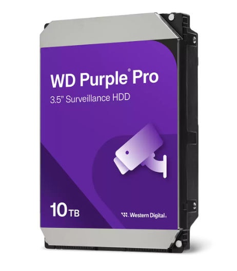 Disco Duro para Videovigilancia Western Digital Purple Pro 3.5", 10TB, SATA III, 6 Gbit/s, 7200RPM, 512MB Caché