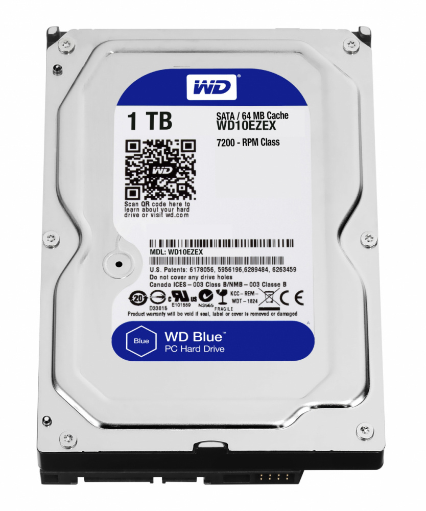 Disco Duro Interno Western Digital Caviar Blue 3.5", 1TB, SATA III, 6 Gbit/s, 7200RPM, 64MB Caché 