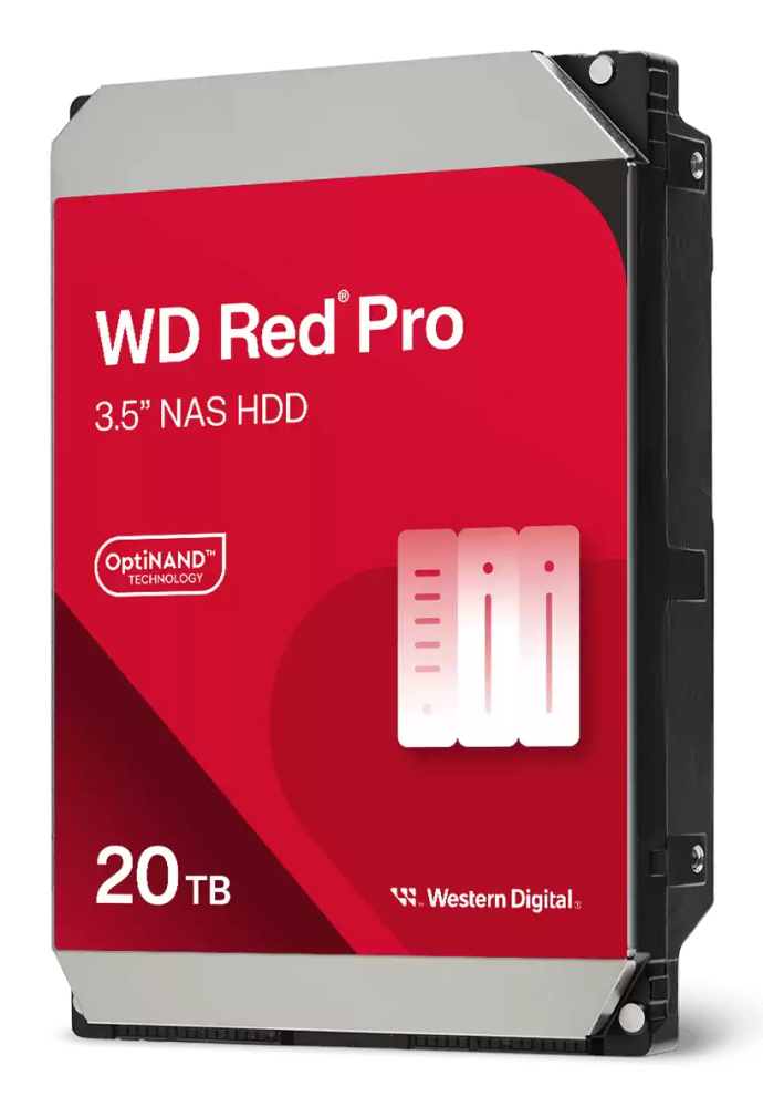 Disco Duro para NAS Western Digital WD Red Pro 3.5", 20TB, SATA III, 6 Gbit/s, 7200RPM 512MB Caché