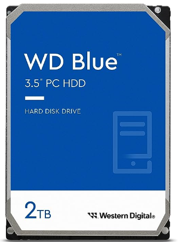 Disco Duro Interno Western Digital WD Blue 2TB 3.5", 2TB, SATA III, 6 Gbit/s, 5400RPM, 256MB Caché 