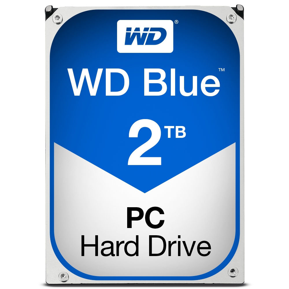 Disco Duro Interno Western Digital WD Blue 3.5'', 2TB, SATA III, 6 Gbit/s, 5400RPM, 64MB