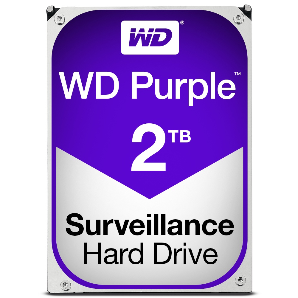 Disco Duro para Videovigilancia Western Digital WD Purple 3.5", 2TB, SATA III, 6 Gbit/s, 64MB Cache
