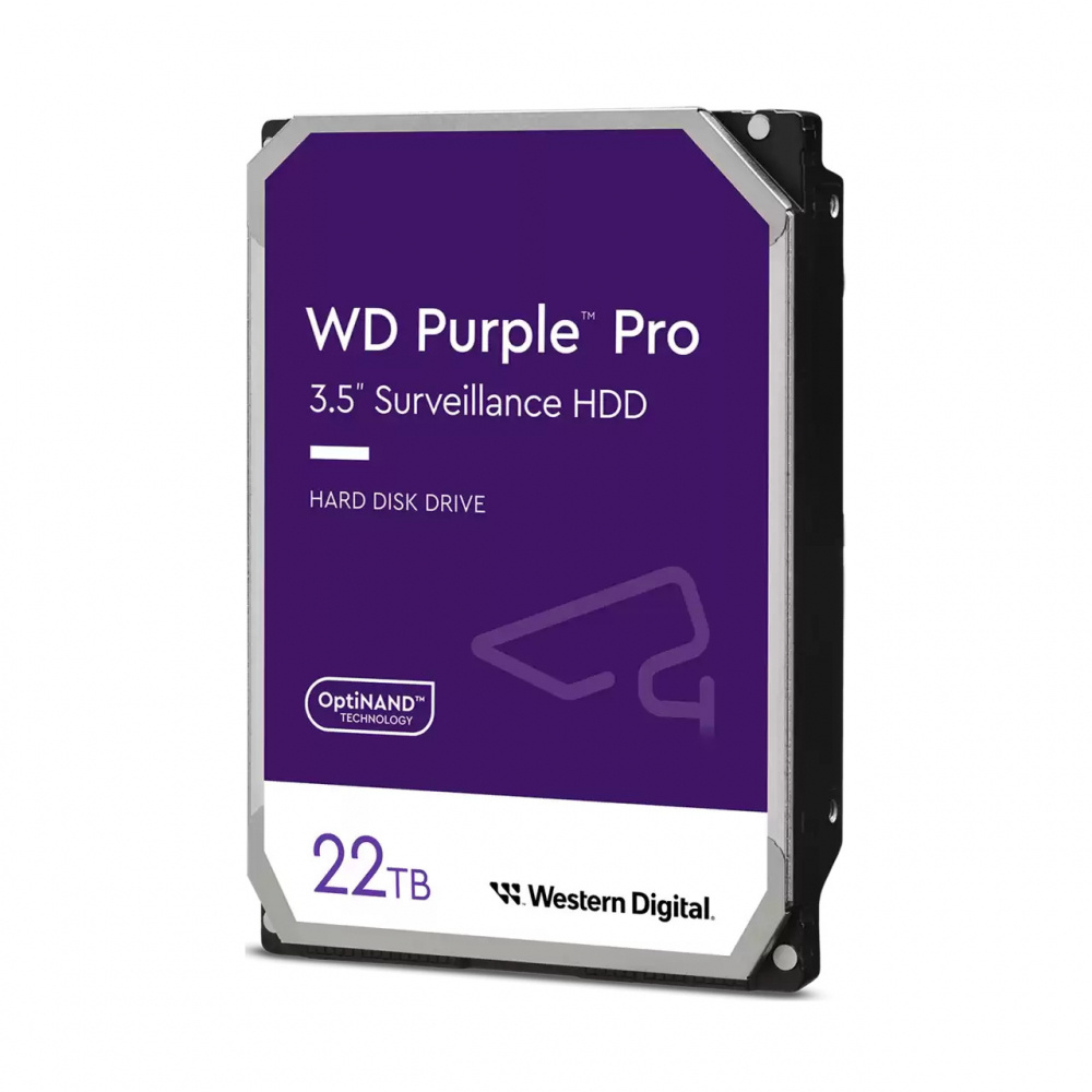 Disco Duro para Videovigilancia Western Digital WD Purple Pro 3.5'', 22TB, SATA III, 6 Gbit/s, 512MB Caché