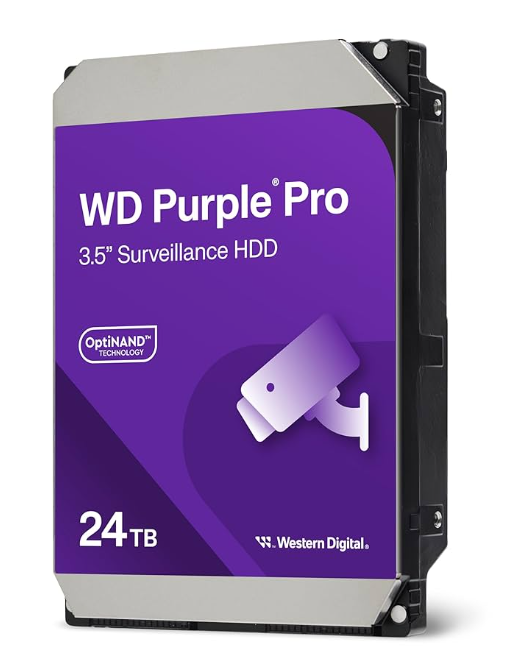 Disco Duro para Videovigilancia Western Digital Purple Pro 3.5", 24TB, SATA III, 6 Gbit/s, 7200RPM, 512MB Caché